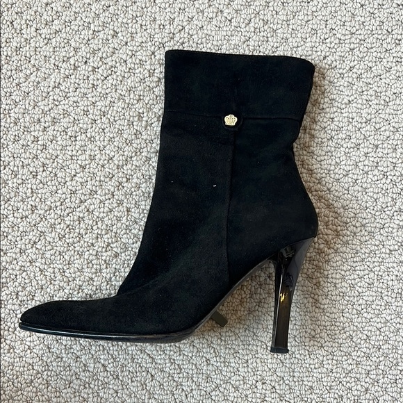 Roberto Botticelli Elegant Black Women's Suede Boots - Picture 7 of 11